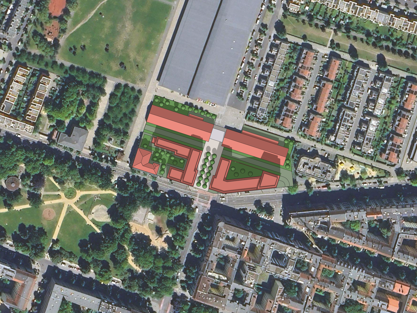 Visualisierung des neuen Stadtquartiers an der Eldenaer Straße